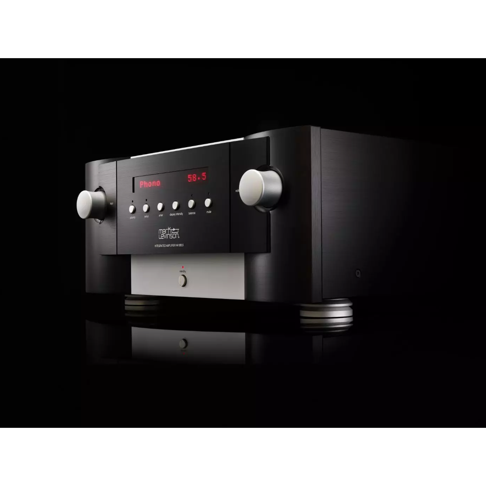 N&ordm;585.5 - Black - Fully Discrete Integrated Amplifier with Class A Pure Phono Stage - Detailshot 6